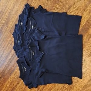 5 navy school uniform shirts